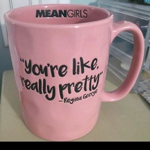 Brand New! Mean Girls Pink Coffee Mug "You're like really pretty"